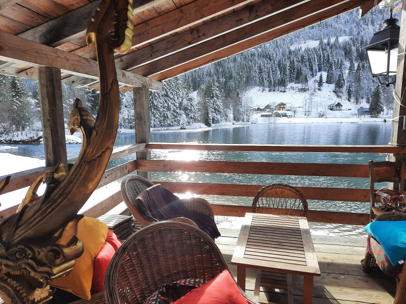 la terrasse l'hiver
