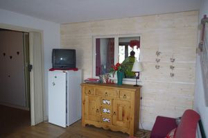 Pièce principale -Chambre - Appartement Chamois d'or N°206 - © LS Pièce principale -Chambre - Appartement Chamois d'or N°206