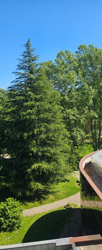 Vue sur le parc des thermes